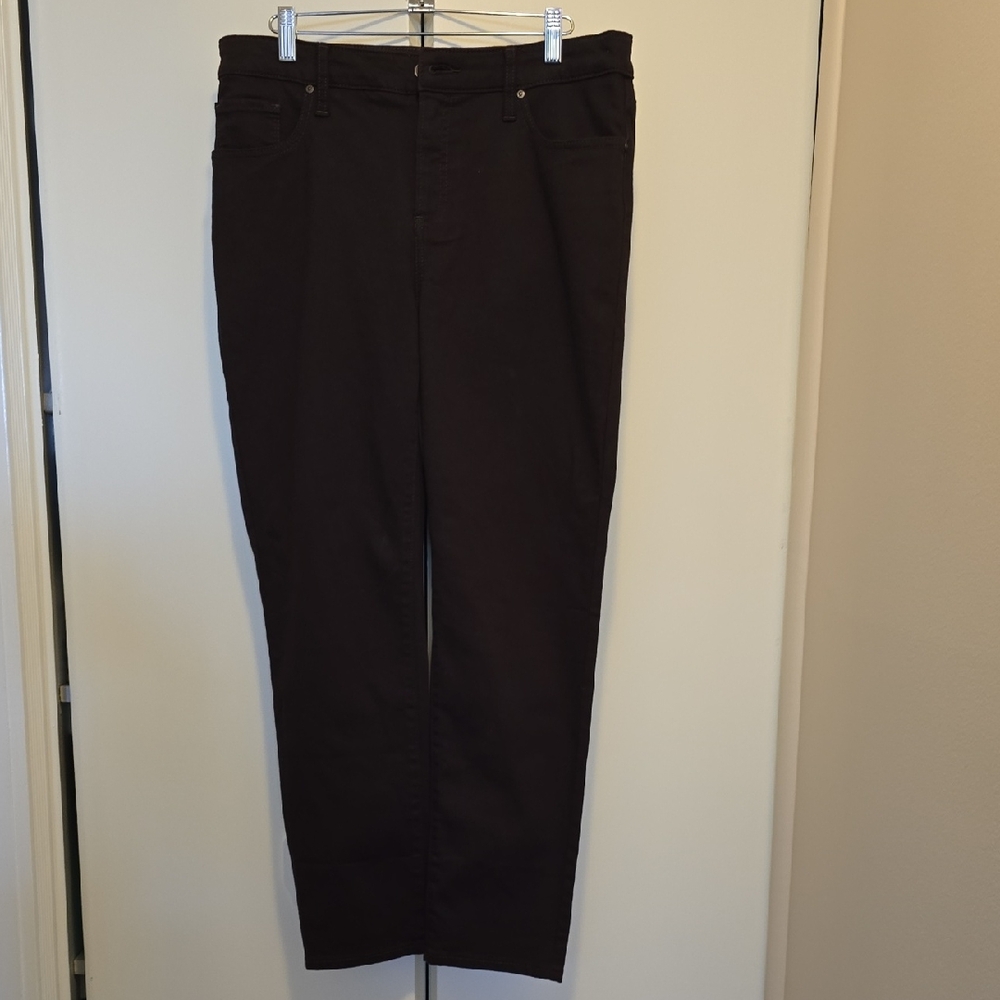 Chico's So Slimming Girlfriend Slim Leg Ankle Jean in Cocoa Brown